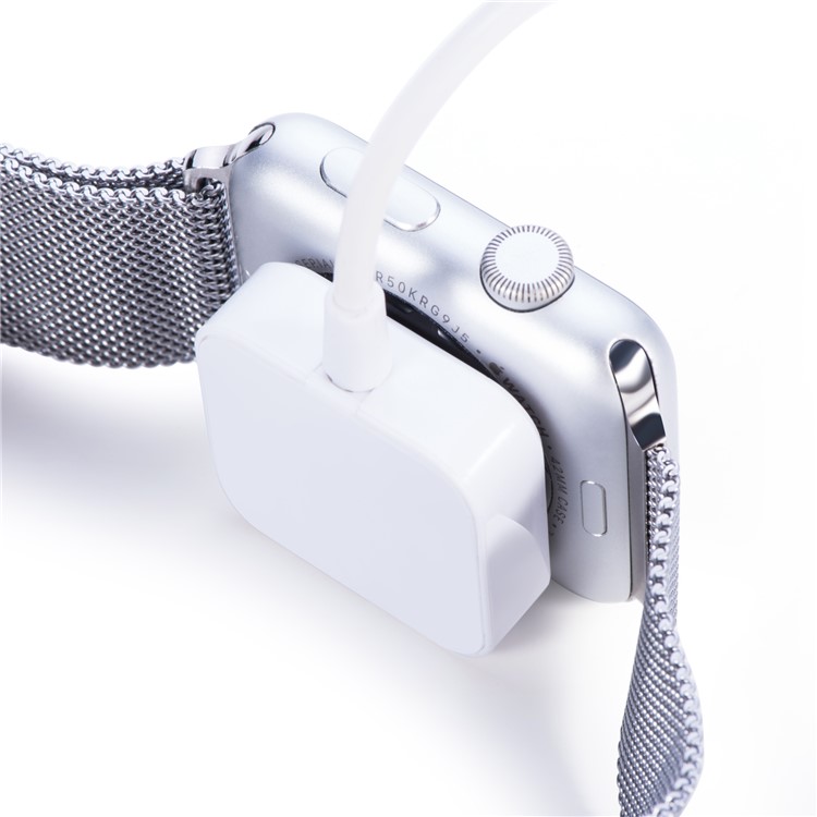 1m Data Sync USB Magnetic Charging Cable Cradle Dock for Apple Watch Series 3 / 2 / 1 - White-12