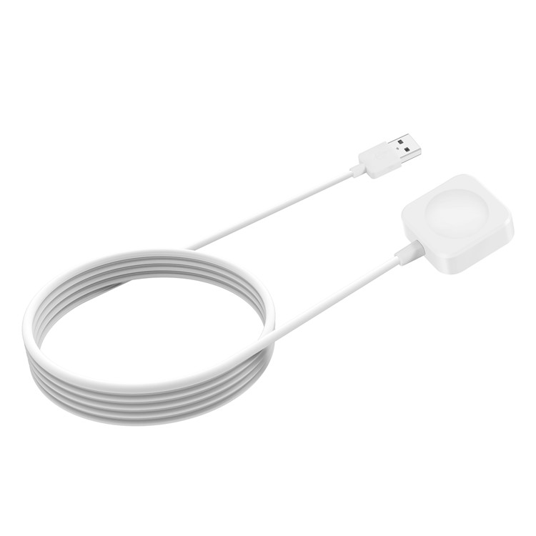 1m Data Sync USB Magnetic Charging Cable Cradle Dock for Apple Watch Series 3 / 2 / 1 - White-2