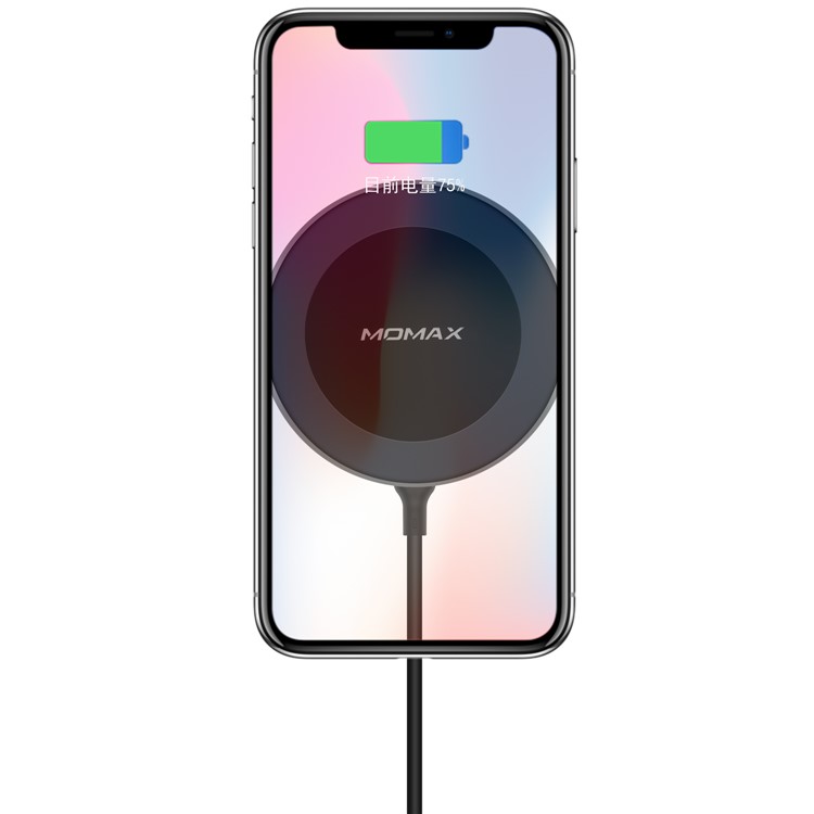 MOMAX Q.Mount 2 Magnetic Fast Wireless Charging Car Mount + Dual USB Port Car Charger Kit (Not Support FOD Function) - Silver-10