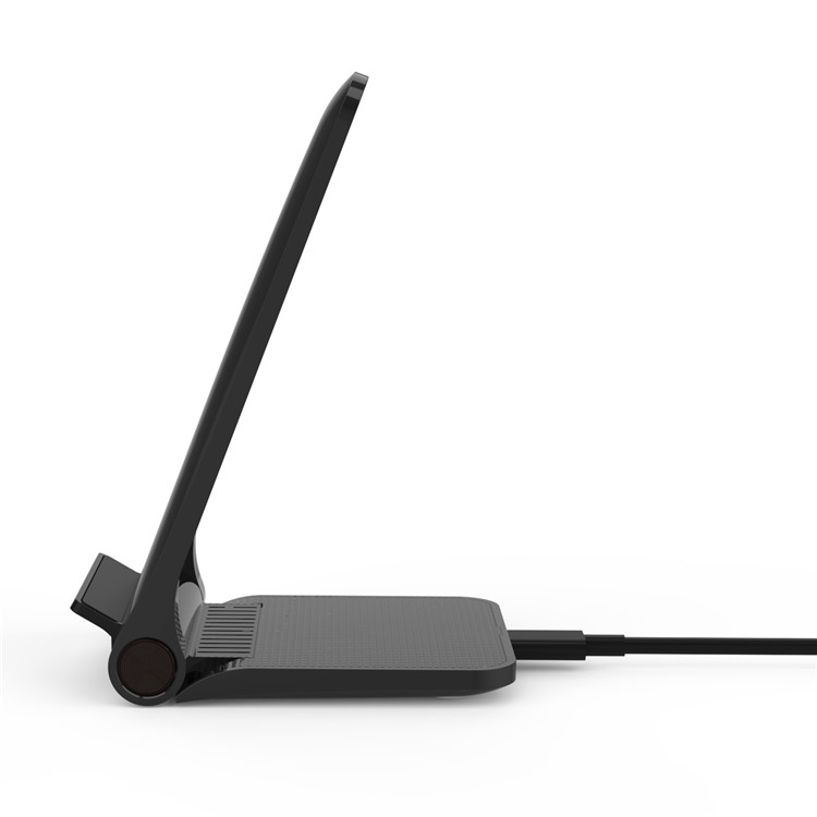 Foldable Qi Wireless Fast Charger 10W Charging Stand for iPhone Samsung etc. - Black-3
