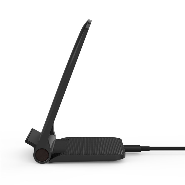 Foldable Qi Wireless Fast Charger 10W Charging Stand for iPhone Samsung etc. - Black-7