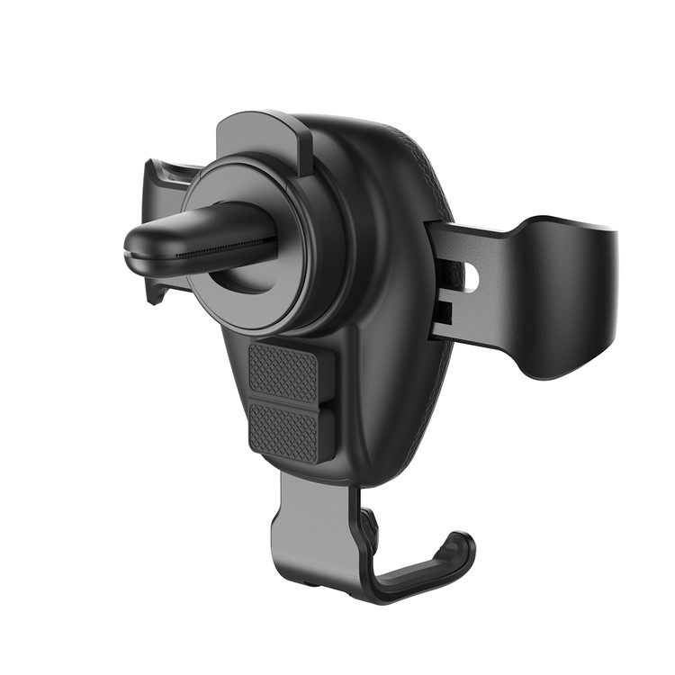 Gravity Car Air Vent 7.5W Qi Wireless Charger Mount for iPhone X/8/8 Plus etc - Black-10