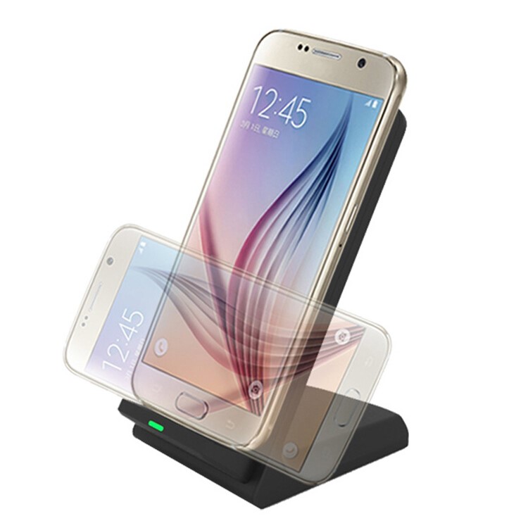 3-Coil Qi Wireless Charger Station Stand Dock for iPhone 8/8 Plus/Samsung iPhone LG-4
