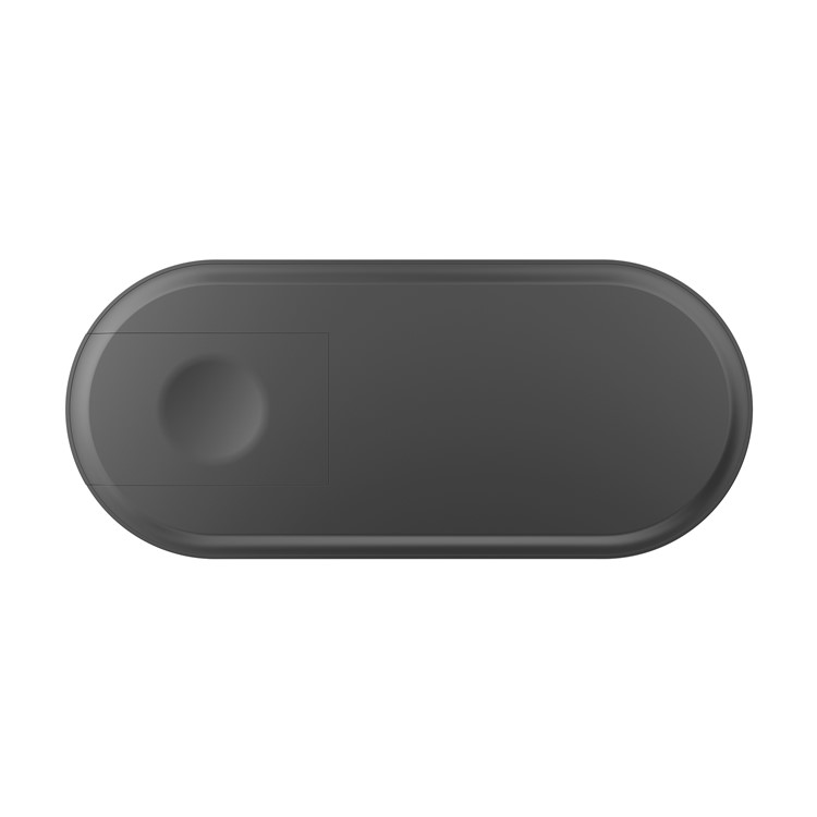 W22 2-in-1 Phone and Watch Wireless Charger Fast Wireless Charging Pad - Black-7