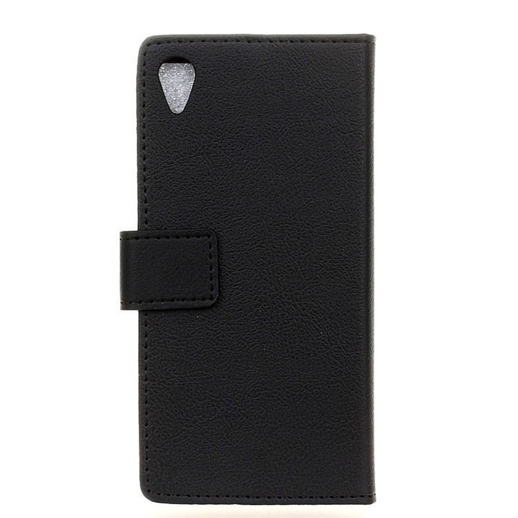 For Alcatel 1 Flip PU Leather Wallet Stand Protection Case - Black-2