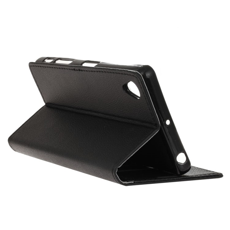 For Alcatel 1 Flip PU Leather Wallet Stand Protection Case - Black-6