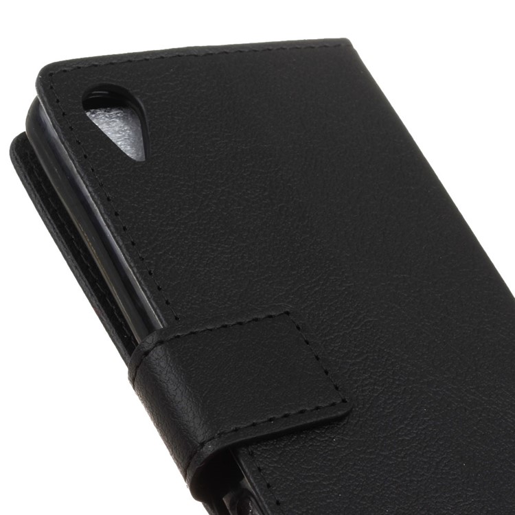 For Alcatel 1 Flip PU Leather Wallet Stand Protection Case - Black-7