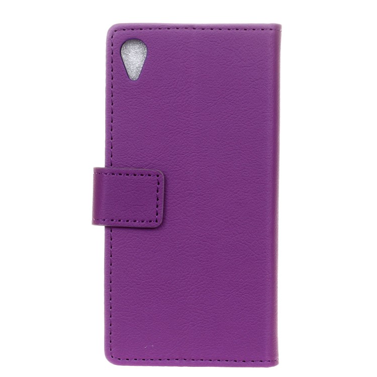 For Alcatel 1 Flip PU Leather Wallet Stand Case Cover - Purple-2