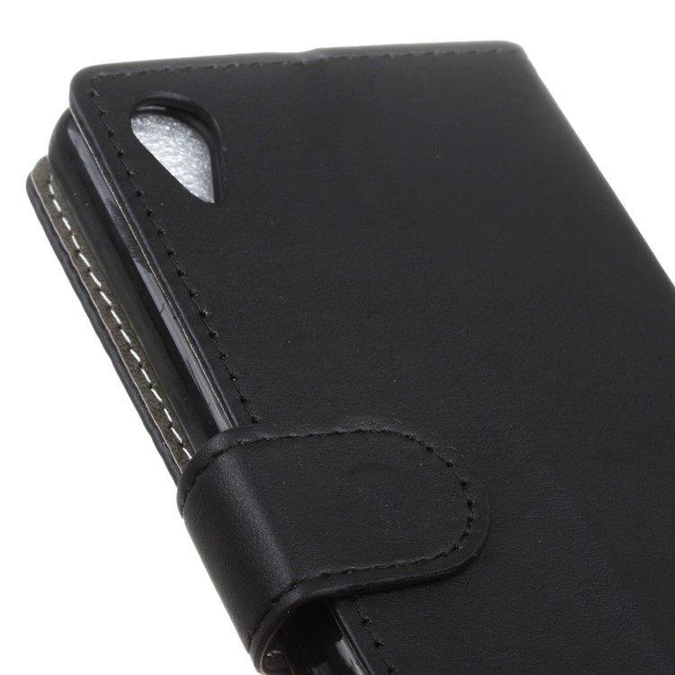 Wallet Stand Protective PU Leather Phone Case for Alcatel 1 - Black-4