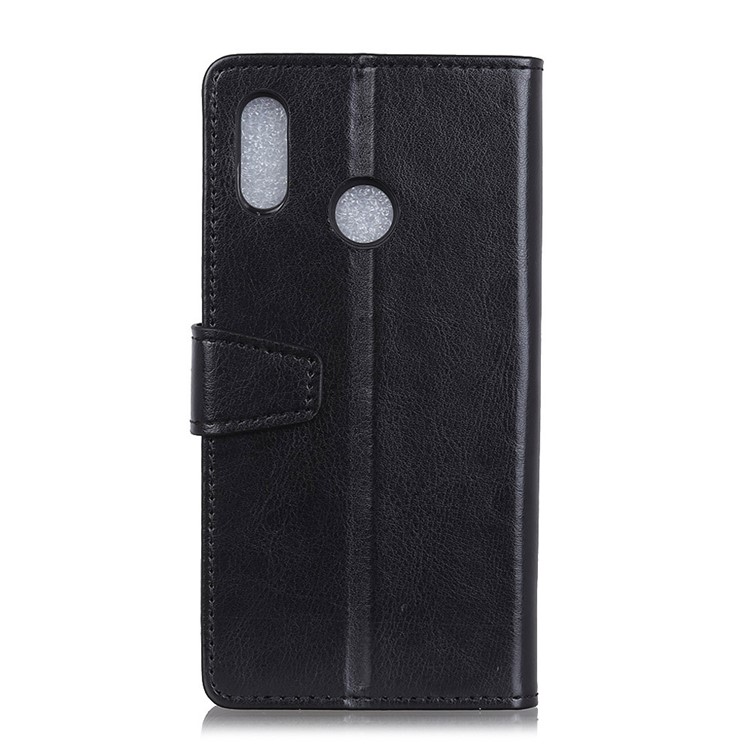 For Alcatel 5v Crazy Horse Texture Wallet Stand Leather Cell Phone Case - Black-2