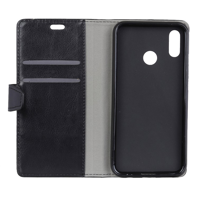 For Alcatel 5v Crazy Horse Texture Wallet Stand Leather Cell Phone Case - Black-3