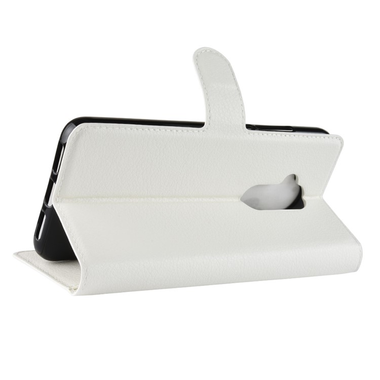 Litchi Texture Wallet Leather Case with Stand for Alcatel 7 - White-5