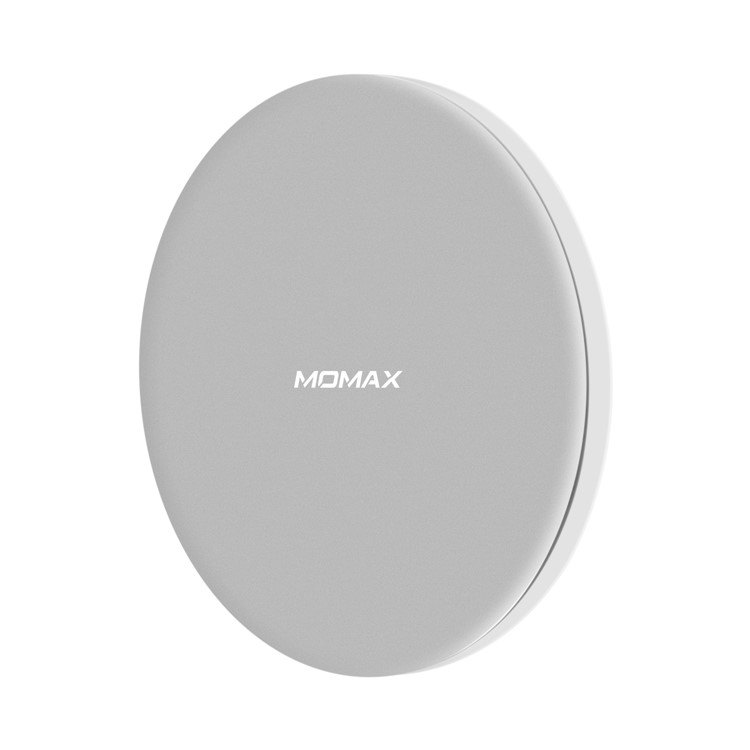 MOMAX UD12 Qi-enabled 15W Wireless Charger Fast Charging Pad for iPhone Samsung etc. - Silver-2