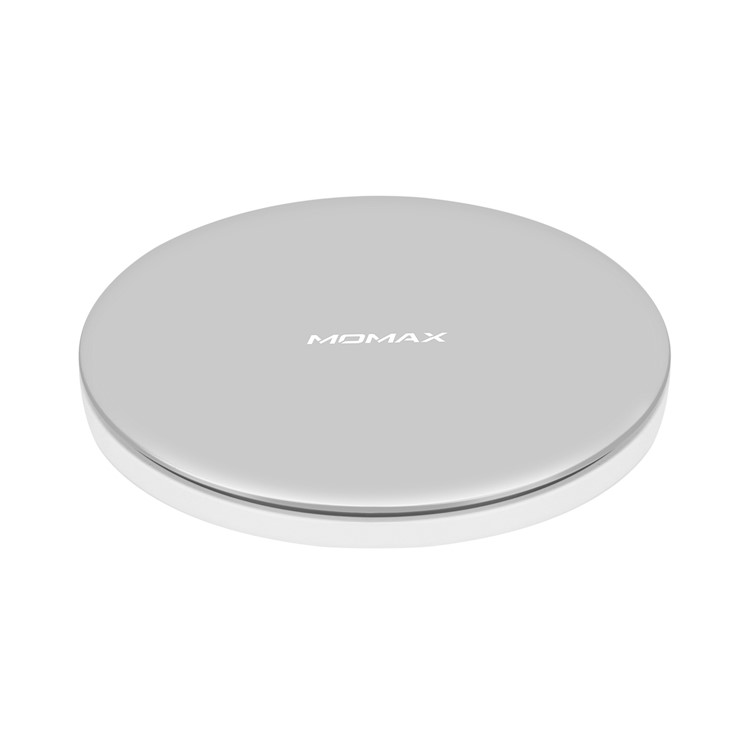MOMAX UD12 Qi-enabled 15W Wireless Charger Fast Charging Pad for iPhone Samsung etc. - Silver-4