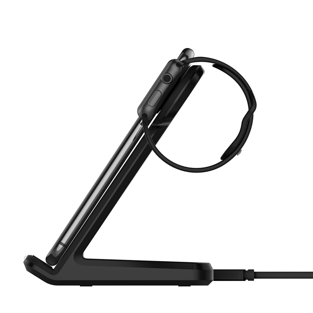 Stand De Chargement Sans Fil Smart Weight Weight Wight Wight Wight West West Pour IPhone Samsung Apple Watch - Noir