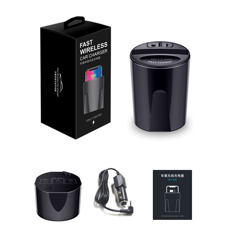 X9 Qi Wireless Car Charger Cup Phone Stand Holder for iPhone Samsung etc-11