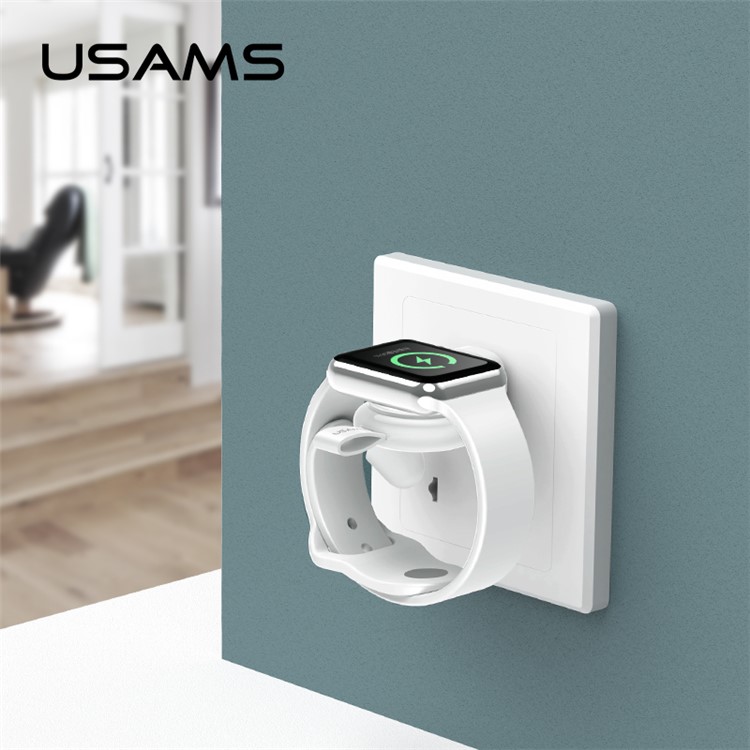 USAMS US-CC61 Carregador Sem Fio Magnético Para A Série Relógio Maçã 5/4/3/2/1 - Branco-3