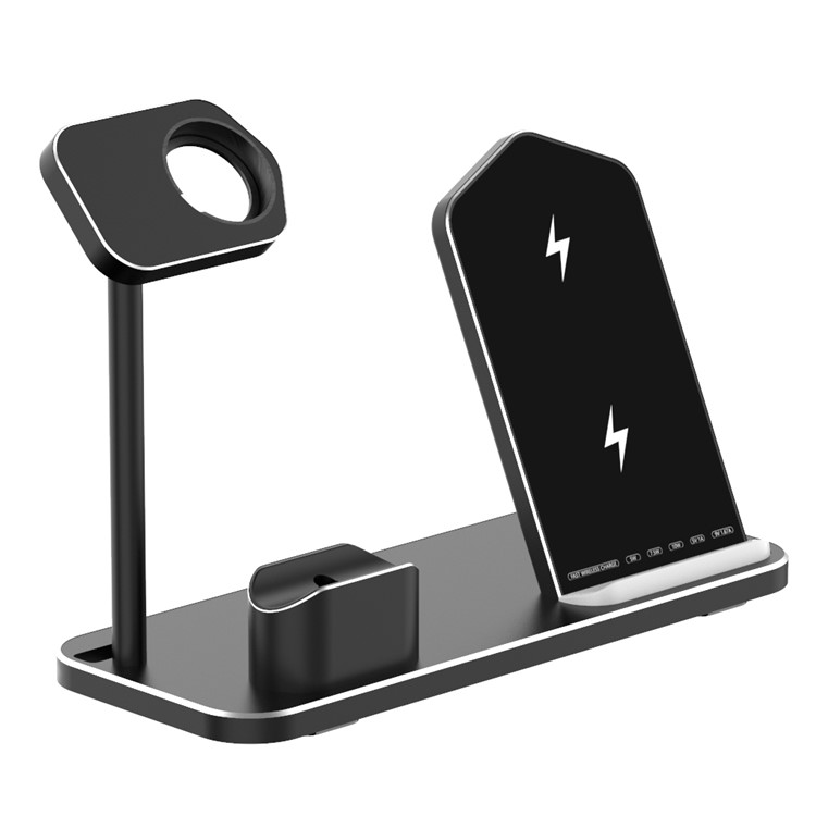 AJWXC003-1 Portable 3-in-1 Qi Wireless Fast Charger for Apple Watch/iPhone/AirPods Support FOD Function-13