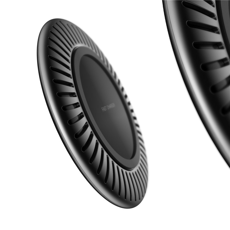 GY-MY10 Fliegende Untertassenform Drahtlose Ladegerätauflage (Unterstützung FOD-Funktion) Für IPhone Samsung, Etc - Schwarz-4
