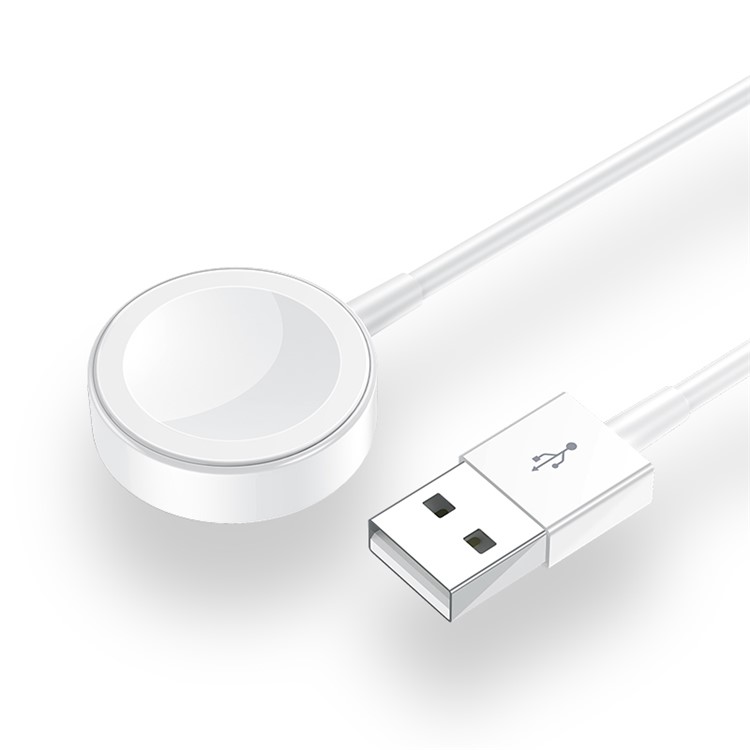 O Carregador Sem Fio USAMS US-CC63 Suporta A Função FOD Para Séries De Relógios Apple 4/3/2/1 (ABS)-1