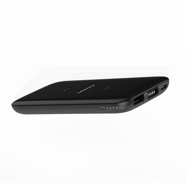 MOMAX Q POWER PRO 2 in 1 Wireless Charging Pad and 8000mAh Power Bank (Not Support FOD Function) - Black-5