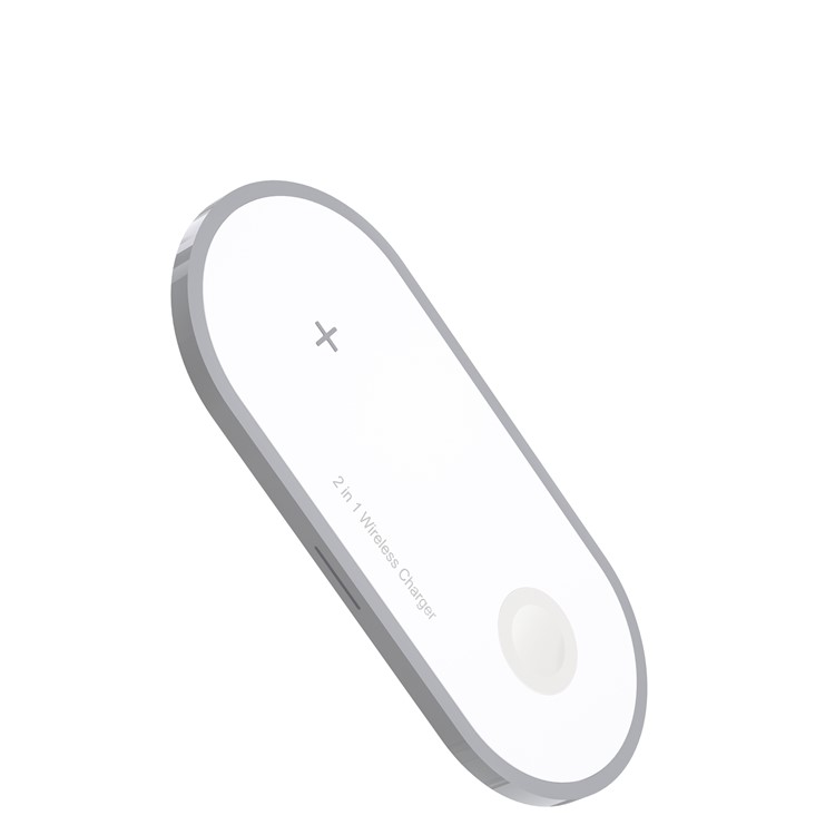 W32 10W Wireless Charger for iPhone/Samsung/Apple Watch (Support FOD Function) - White-3