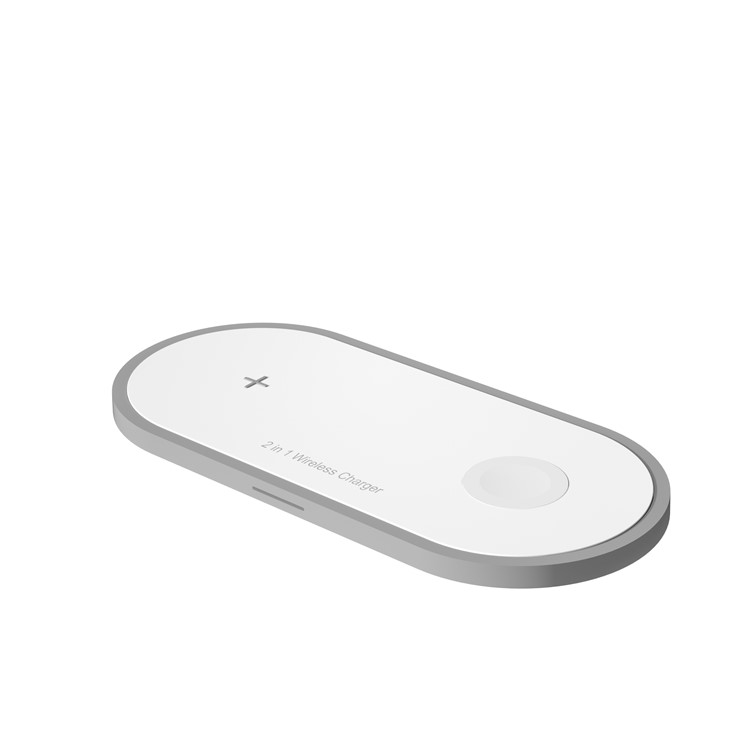 W32 10W Wireless Charger for iPhone/Samsung/Apple Watch (Support FOD Function) - White-4