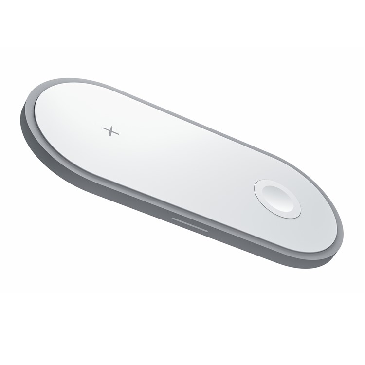 W32 10W Wireless Charger for iPhone/Samsung/Apple Watch (Support FOD Function) - White-7