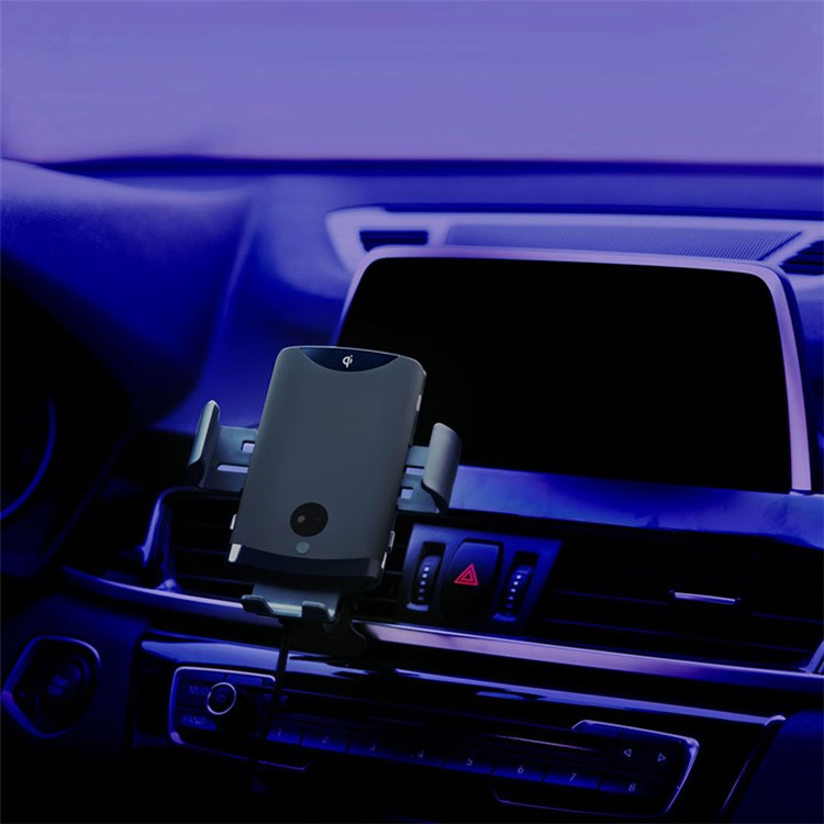 C19 Infrared Sensing Vehicle Wireless Charger Auto Clamping Car Phone Bracket-6