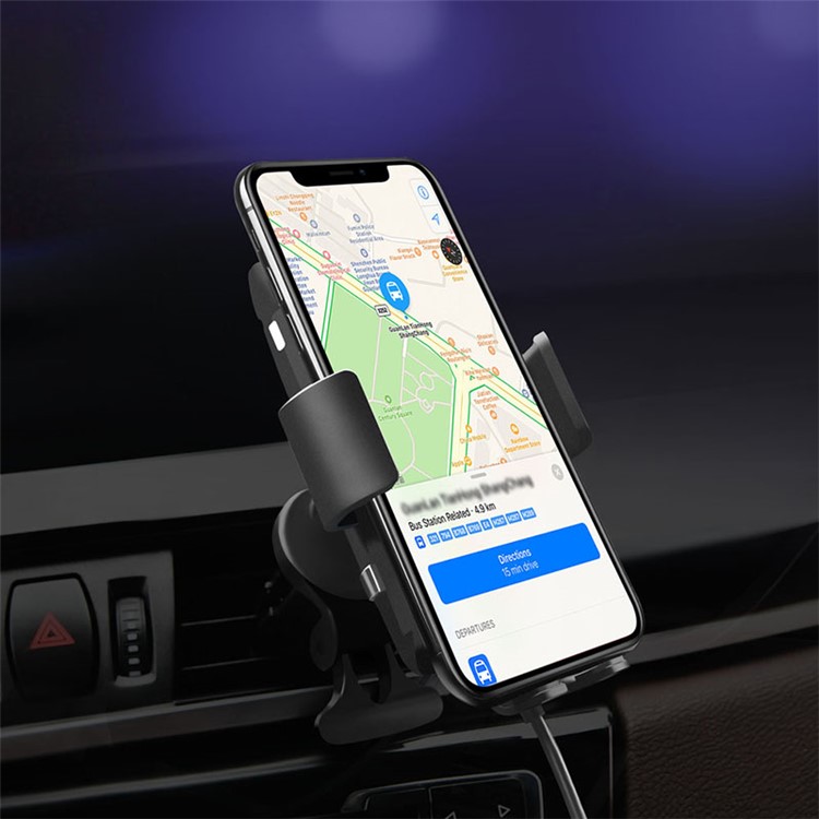 C19 Infrared Sensing Vehicle Wireless Charger Auto Clamping Car Phone Bracket-7