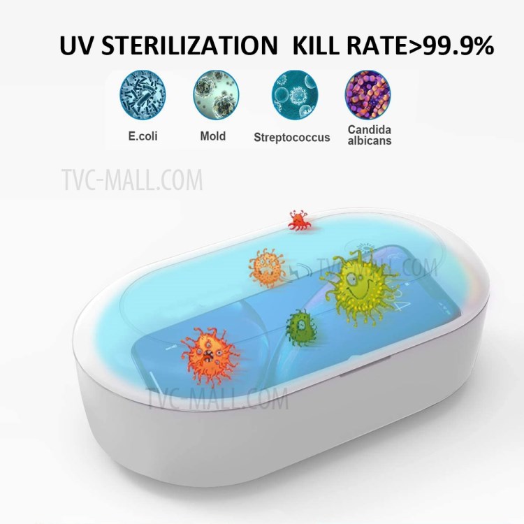 Caja Del Filtro Esterilizador De Luz UV Teléfono Multifunción UV Con Carga Inalámbrica Aroma Difusor-8