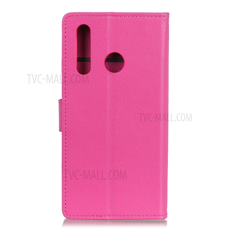 Litchi Skin Leather Wallet Stand Case for Alcatel 1SE (2020) - Rose-4