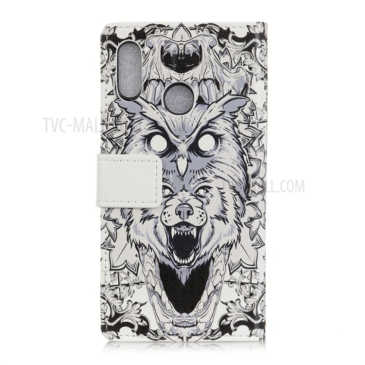 Protective Patterned Flip Cover PU Leather Wallet Shell for Alcatel 1SE (2020) - Animal Pattern-2