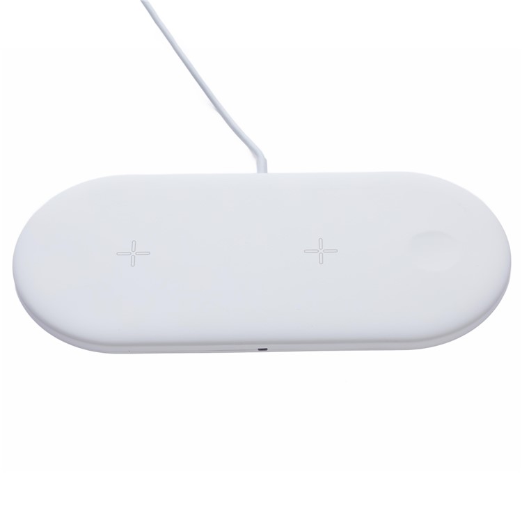 3 in 1 Wireless Charger for Apple Huawei Xiaomi Samsung - White-2