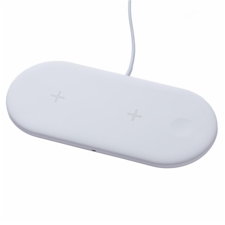 3 in 1 Wireless Charger for Apple Huawei Xiaomi Samsung - White-5