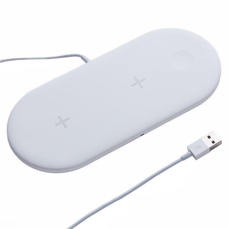 3 in 1 Wireless Charger for Apple Huawei Xiaomi Samsung - White-6