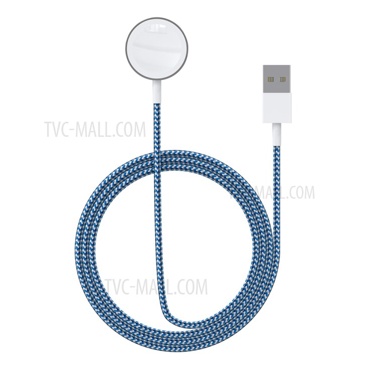 A4 Magnetic Charging Cable Nylon Braided Cord for Apple Watch Series 5/4/3/2/1-3