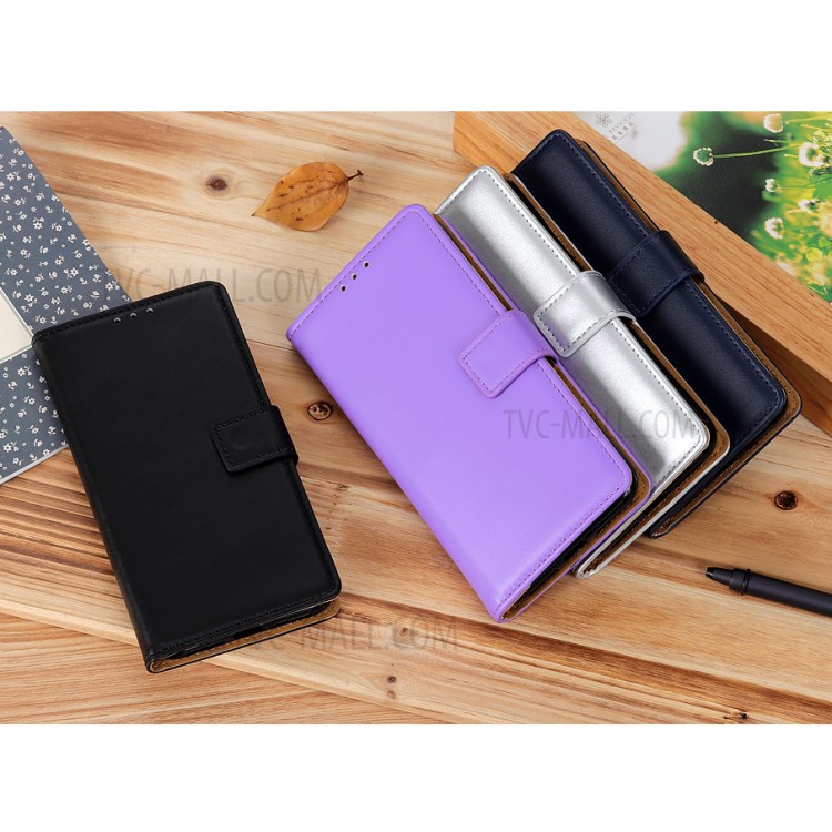 Magnetic Clasp Leather Mobile Phone Shell Stand Wallet Case for Alcatel 3X (2020) - Black-13