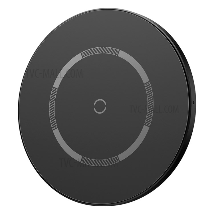 BASEUS CW-HW Simple Magnetic Wireless Charger for iPhone 12 Series/Samsung/Huawei etc. - Black