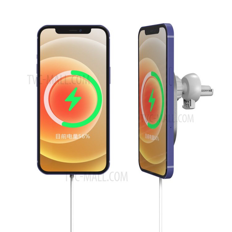 X-19 Magnetic Wireless Car Charger Air Vent Phone Mount Holder-2