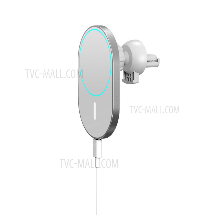 X-19 Magnetic Wireless Car Charger Air Vent Phone Mount Holder-4