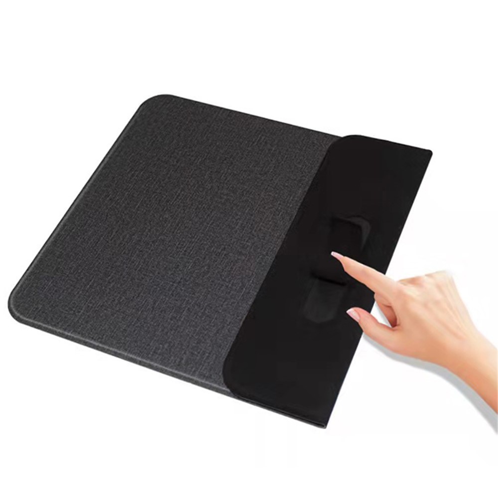 Creative 3-in-1 PU Leather Mouse Pad + Phone Stand + Wireless Charging Mat-4