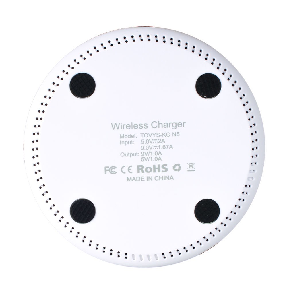 KC-N5 Qi Wireless Phone Charger Cradle Super Slim 10W Schnelles Ladekissen Für Smartphone - Weiß-10