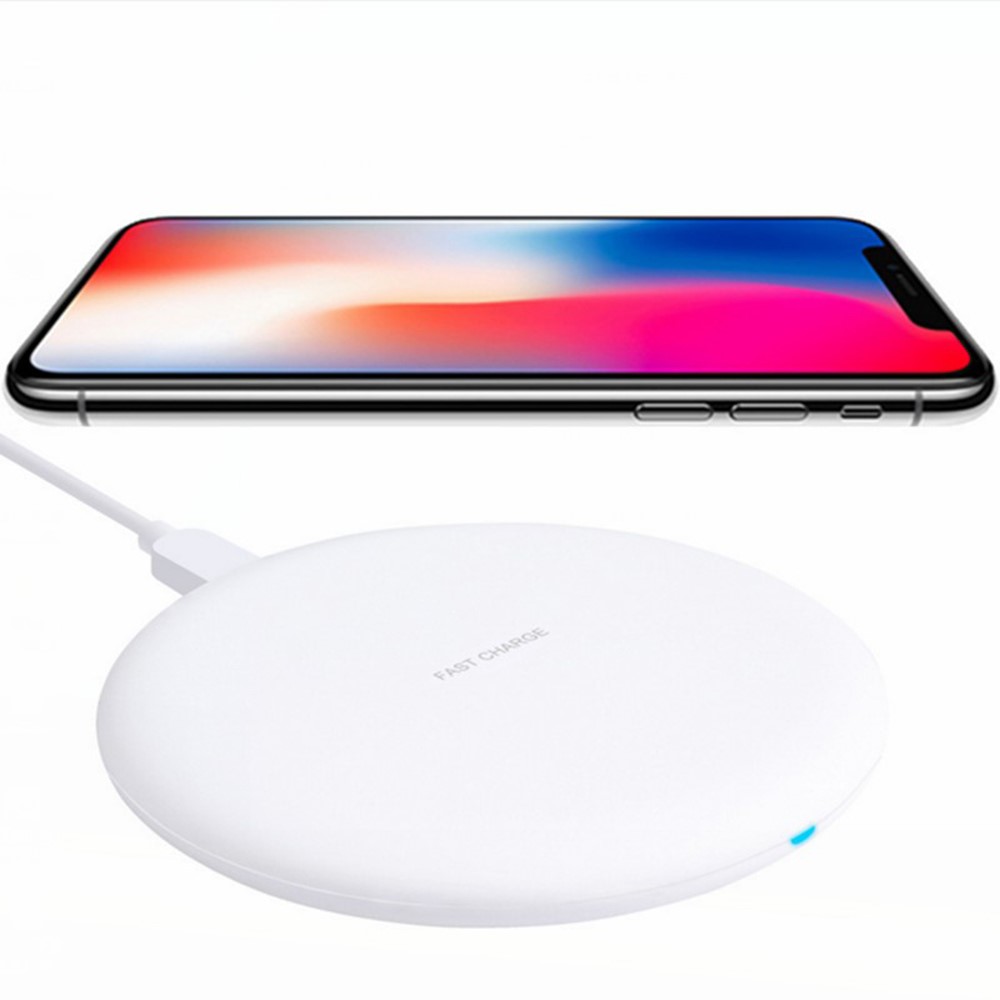 KC-N5 Qi Wireless Phone Charger Cradle Super Slim 10W Schnelles Ladekissen Für Smartphone - Weiß-2