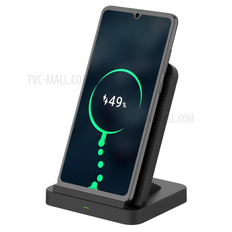 AJWXC006 10W Wireless Charger Mount Stand with Cooling Fan for Qi-enabled Devices - Black-12