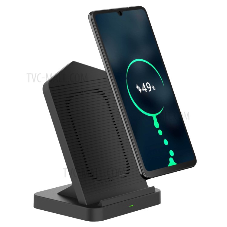 AJWXC006 10W Wireless Charger Mount Stand with Cooling Fan for Qi-enabled Devices - Black-13