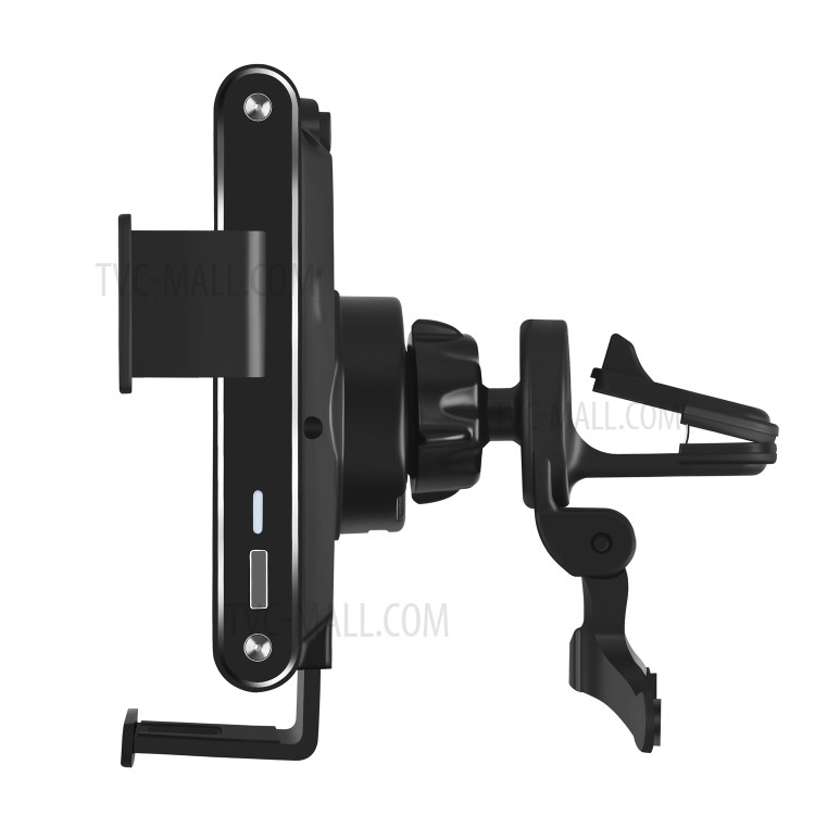 C22 15W Max Qi Fast Charging Car Air Vent Mount Auto Clamp Cradle Wireless Charger-5