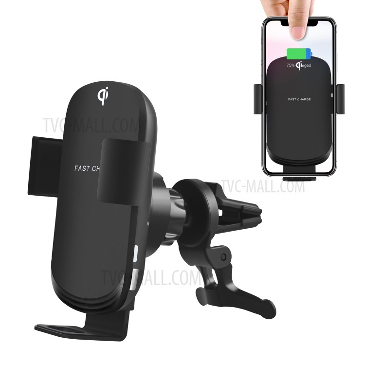 C26 Car Air Vent Mount Auto Clamp 15W Max Qi Fast Charging Wireless Charger Cradle-1