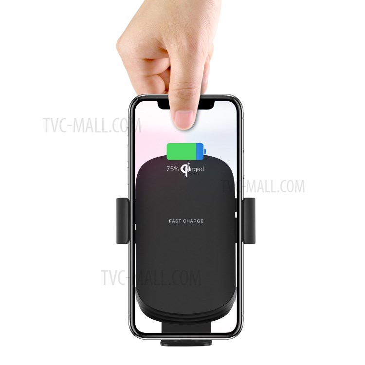 C26 Car Air Vent Mount Auto Clamp 15W Max Qi Fast Charging Wireless Charger Cradle-6