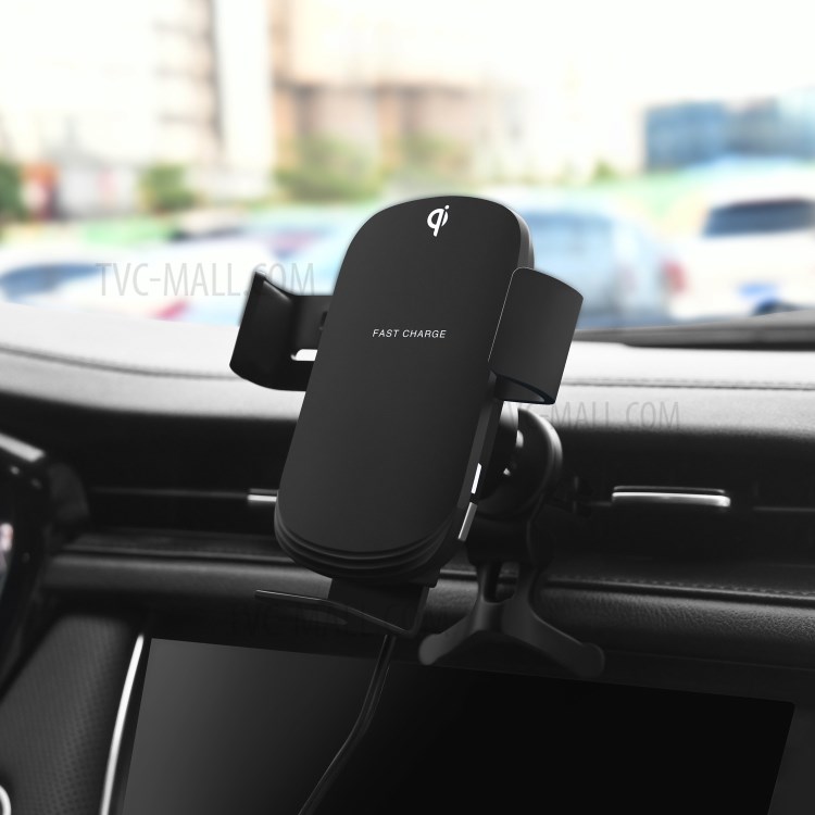C26 Car Air Vent Mount Auto Clamp 15W Max Qi Fast Charging Wireless Charger Cradle-7